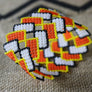 Art# K323 3.5 inch. Original Kayapo Traditional Peyote stitch Beaded Bracelet from Brazil