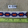 Art# K324 4 inch. Original Kayapo Traditional Peyote stitch Beaded Bracelet from Brazil