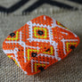 Art# K355 3+ inch. Original Kayapo Traditional Peyote stitch Beaded Bracelet from Brazil