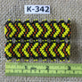 Art# K342 2.5+ inch. Original Kayapo Traditional Peyote stitch Beaded Bracelet from Brazil