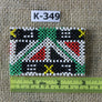 Art# K349 3 inch. Original Kayapo Traditional Peyote stitch Beaded Bracelet from Brazil