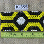 Art# K355 4 inch. Original Kayapo Traditional Peyote stitch Beaded Bracelet from Brazil