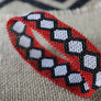 Art# K357 4 inch. Original Kayapo Traditional Peyote stitch Beaded Bracelet from Brazil