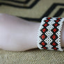 Art# K367 3+ inch. Original Kayapo Traditional Peyote stitch Beaded Bracelet from Brazil