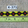 Art# K371 3.5 inch. Original Kayapo Traditional Peyote stitch Beaded Bracelet from Brazil