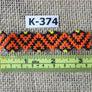 Art# K374 3+ inch. Original Kayapo Traditional Peyote stitch Beaded Bracelet from Brazil