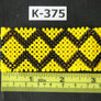 Art# K375 3+ inch. Original Kayapo Traditional Peyote stitch Beaded Bracelet from Brazil