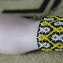 Art# K378 2.5+ inch. Original Kayapo Traditional Peyote stitch Beaded Bracelet from Brazil