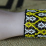 Art# K378 2.5+ inch. Original Kayapo Traditional Peyote stitch Beaded Bracelet from Brazil