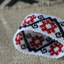 Art# K382 3+ inch. Original Kayapo Traditional Peyote stitch Beaded Bracelet from Brazil