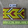 Art# K386 3.5 inch. Original Kayapo Traditional Peyote stitch Beaded Bracelet from Brazil