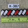 Art# K387 2.5+ inch. Original Kayapo Traditional Peyote stitch Beaded Bracelet from Brazil