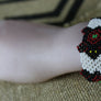 Art# K397 3 inch. Original Kayapo Traditional Peyote stitch Beaded Bracelet from Brazil