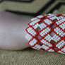 Art# K398 3.5 inch. Original Kayapo Traditional Peyote stitch Beaded Bracelet from Brazil