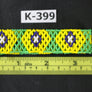 Art# K399 3.5 inch. Original Kayapo Traditional Peyote stitch Beaded Bracelet from Brazil