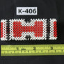 Art# K406 3+ inch. Original Kayapo Traditional Peyote stitch Beaded Bracelet from Brazil
