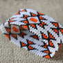 Art# K411 3+ inch. Original Kayapo Traditional Peyote stitch Beaded Bracelet from Brazil