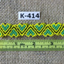 Art# K414 3.5+ inch. Original Kayapo Traditional Peyote stitch Beaded Bracelet from Brazil