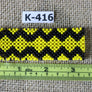 Art# K416 - 3+ inch. Original Kayapo Traditional Peyote stitch Beaded Bracelet from Brazil