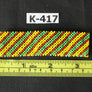 Art# K417 3+ inch. Original Kayapo Traditional Peyote stitch Beaded Bracelet from Brazil