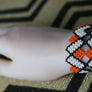 Art# K419 3+ inch. Original Kayapo Traditional Peyote stitch Beaded Bracelet from Brazil