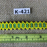 Art# K421 3+ inch. Original Kayapo Traditional Peyote stitch Beaded Bracelet from Brazil