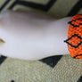 Art# K423 3+ inch. Original Kayapo Traditional Peyote stitch Beaded Bracelet from Brazil