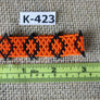 Art# K423 3+ inch. Original Kayapo Traditional Peyote stitch Beaded Bracelet from Brazil