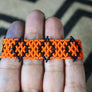 Art# K423 3+ inch. Original Kayapo Traditional Peyote stitch Beaded Bracelet from Brazil