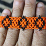 Art# K423 3+ inch. Original Kayapo Traditional Peyote stitch Beaded Bracelet from Brazil