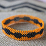 Art# K425 3.5+ inch. Original Kayapo Traditional Peyote stitch Beaded Bracelet from Brazil