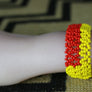Art# K426 3.5+ inch. Original Kayapo Traditional Peyote stitch Beaded Bracelet from Brazil