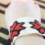 Art# K1 3+ inch Original Kayapo Traditional Peyote stitch Beaded Bracelet from Brazil.