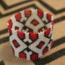 Art# K3 3.5 inch Original Kayapo Traditional Peyote stitch Beaded Bracelet from Brazil.