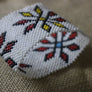 Art# K21 4 inch Original Kayapo Traditional Peyote stitch Beaded Bracelet from Brazil.