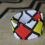 Art# K31 3.5+ inch Original Kayapo Traditional Peyote stitch Beaded Bracelet from Brazil.