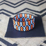 Art# K32 4 inch Original Kayapo Traditional Peyote stitch Beaded Bracelet from Brazil.
