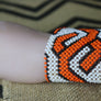 Art# K44 3.5+ inch Original Kayapo Traditional Peyote stitch Beaded Bracelet from Brazil.