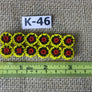 Art# K46 3 inch Original Kayapo Traditional Peyote stitch Beaded Bracelet from Brazil.