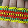 Art# K48 3.5+ inch Original Kayapo Traditional Peyote stitch Beaded Bracelet from Brazil.