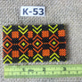 Art# K53 3 inch Original Kayapo Traditional Peyote stitch Beaded Bracelet from Brazil.