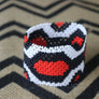 Art# K55 3.5 inch Original Kayapo Traditional Peyote stitch Beaded Bracelet from Brazil.