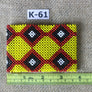 Art# K61 3.5+ inch Original Kayapo Traditional Peyote stitch Beaded Bracelet from Brazil.