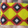 Art# K61 3.5+ inch Original Kayapo Traditional Peyote stitch Beaded Bracelet from Brazil.