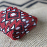 Art# K62 3+ inch Original Kayapo Traditional Peyote stitch Beaded Bracelet from Brazil.