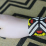 Art# K63 3.5 inch Original Kayapo Traditional Peyote stitch Beaded Bracelet from Brazil.
