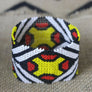 Art# K63 3.5 inch Original Kayapo Traditional Peyote stitch Beaded Bracelet from Brazil.