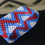Art# K71 3.5 inch Original Kayapo Traditional Peyote stitch Beaded Bracelet from Brazil.