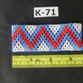 Art# K71 3.5 inch Original Kayapo Traditional Peyote stitch Beaded Bracelet from Brazil.