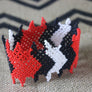 Art# K74 4 inch Original Kayapo Traditional Peyote stitch Beaded Bracelet from Brazil.